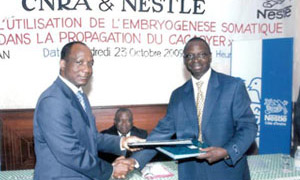 Signing of the agreement