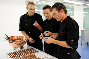 Master chocolatiers at the Nestlé Centre of Chocolate Excellence