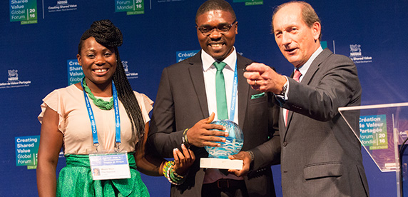 The Nestlé CSV Prize 2016 winner is Argo-Hub from Cameroon
