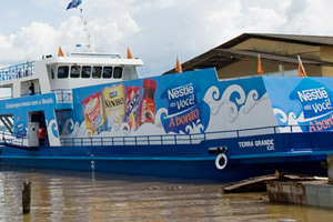 Nestlé floating supermarket