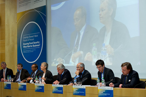 Peter Brabeck-Letmathe and panelists at the CSV forum