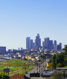 The city of Los Angeles in the United States