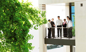 Nestlé employees enjoying some sunshine