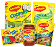 Selection of culinary Maggi brands