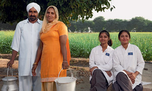 Dairy farmers in India