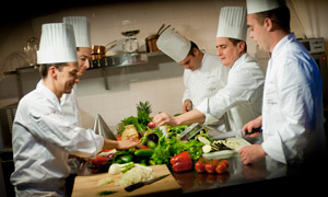 Chefs in a kitchen