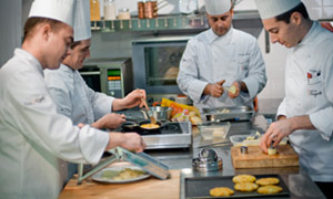 Chefs in a kitchen