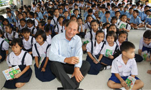 Paul Bulcke, Nestlé Chief Executive Officer, visits a school in Thailand