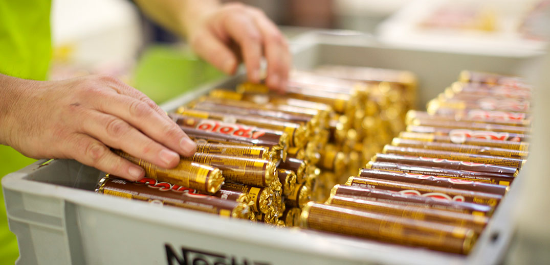 Nestlé employee at work Nestlé employee at work