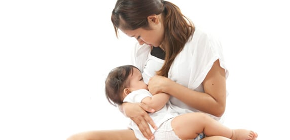 Mum breastfeeding baby Mum breastfeeding baby