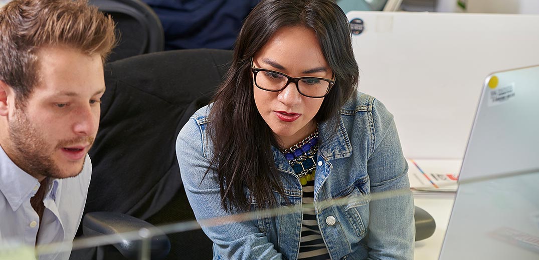 Employees in the office