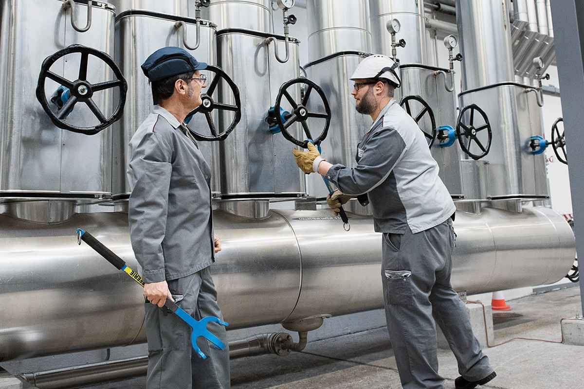 Men working