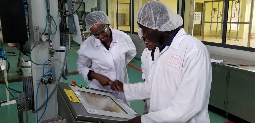 Young African scientists at work