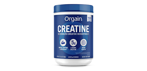 Orgain Creatine micronized creatine monohydrate container