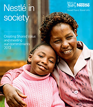Cover of the Nestlé in society report 2013