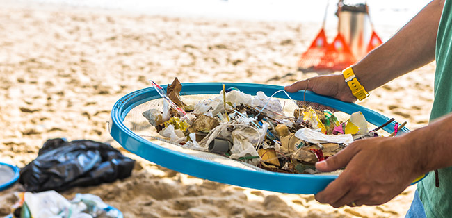 Clean beach