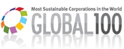 The global 100 logo
