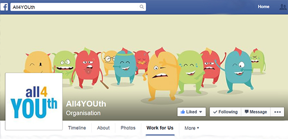 The Alliance for YOUth Facebook page The Alliance for YOUth Facebook page