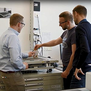 Xavier's team tests new packaging Xavier's team tests new packaging