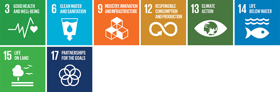 csv19-122-sdg-logos SDGs 3, 6, 9, 12, 13, 14, 15, 17