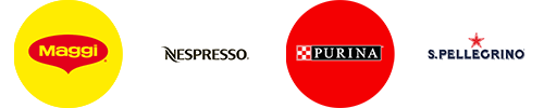 Maggi Nescfé Purina S.Pellegrino logos Maggi Nescfé Purina S.Pellegrino logos