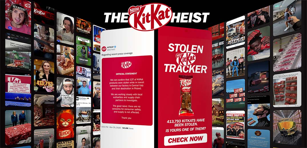 KitKat Heist press board