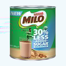Milo 30% less added sugar Milo 30% less added sugar