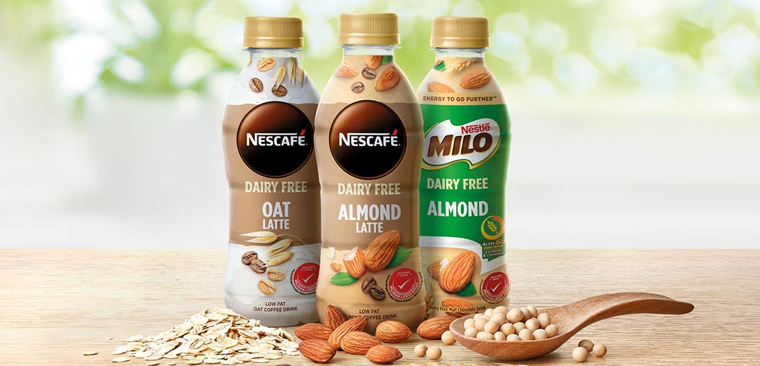 Milo and Nescafé dairy free products