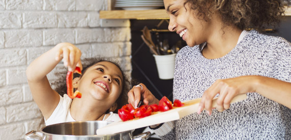 parent and child cooking