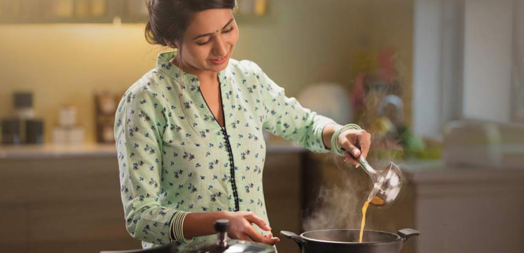 woman cooking