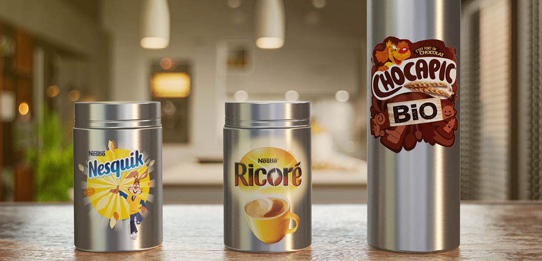 reusable and refillable containers for Nestlé products