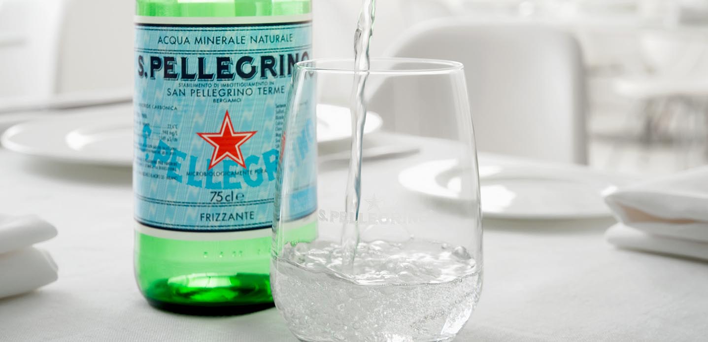 S.Pellegrino, the finest sparkling mineral water from Italy