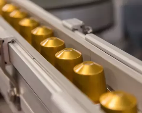 Nespresso capsules production line