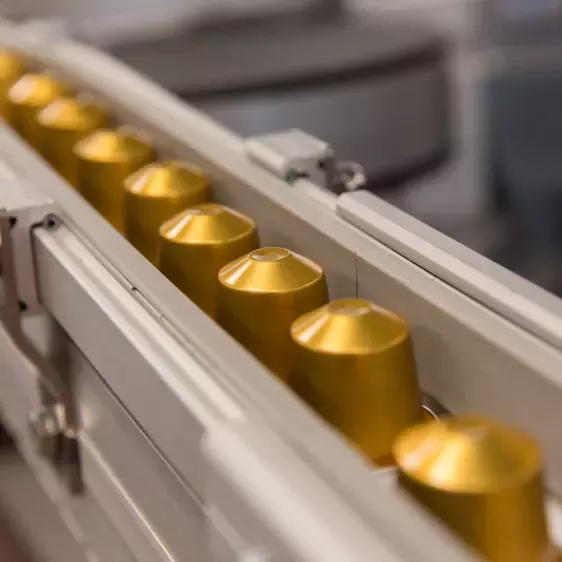 Nespresso capsules production line