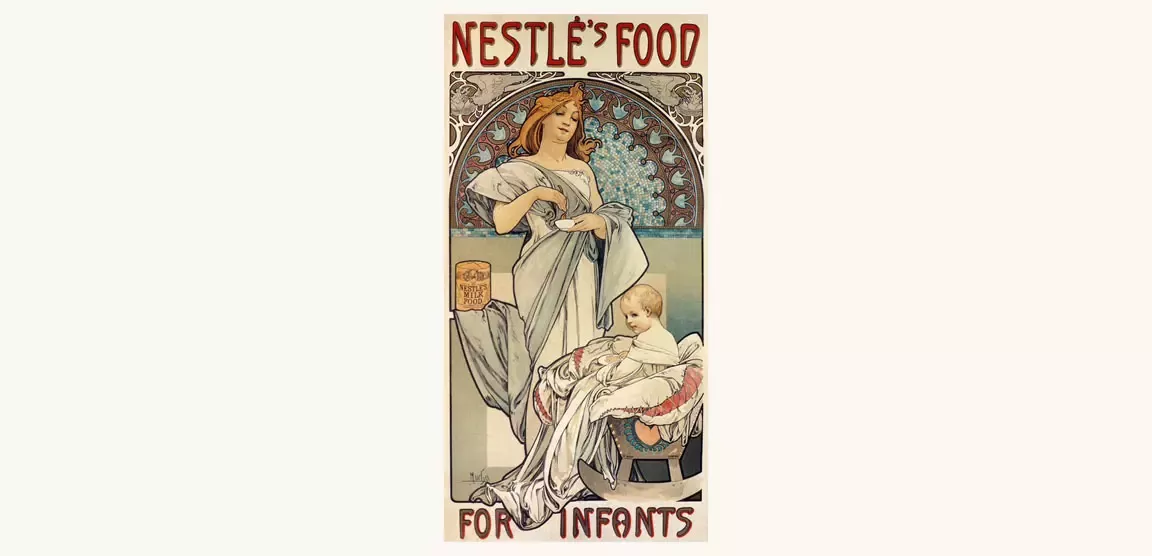 mother feeds her baby