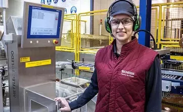 Female worker at Nestle factory