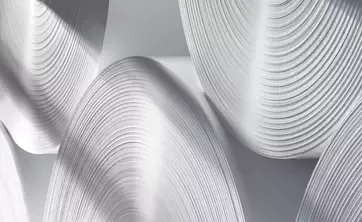 big rolls of white paper