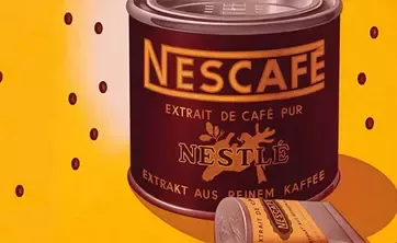 Nescafé tin with old Nestlé logo