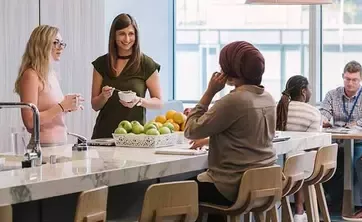 People having lunch at work