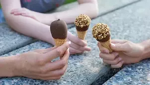 drumstick in hands