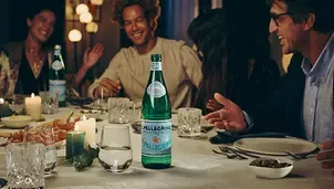 S.Pellegrino sparkling water elevating a shared dining experience with gourmet food