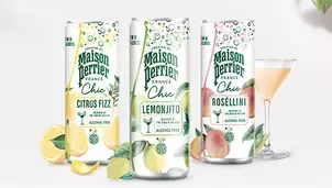 Maison Perrier Chic flavored sparkling drinks with citrus and rosé-inspired flavors