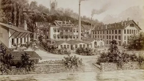 Nestlé factory in 1890, Vevey