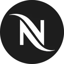 Nespresso black and white logo round