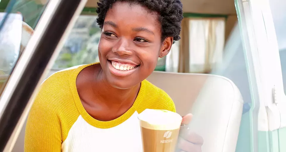 Girl with Nescafé