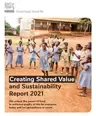 Cover of CSV and Sustainability report 2021 with African children