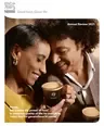 Cover of Annual review 2021 with couple drinking Nescafé