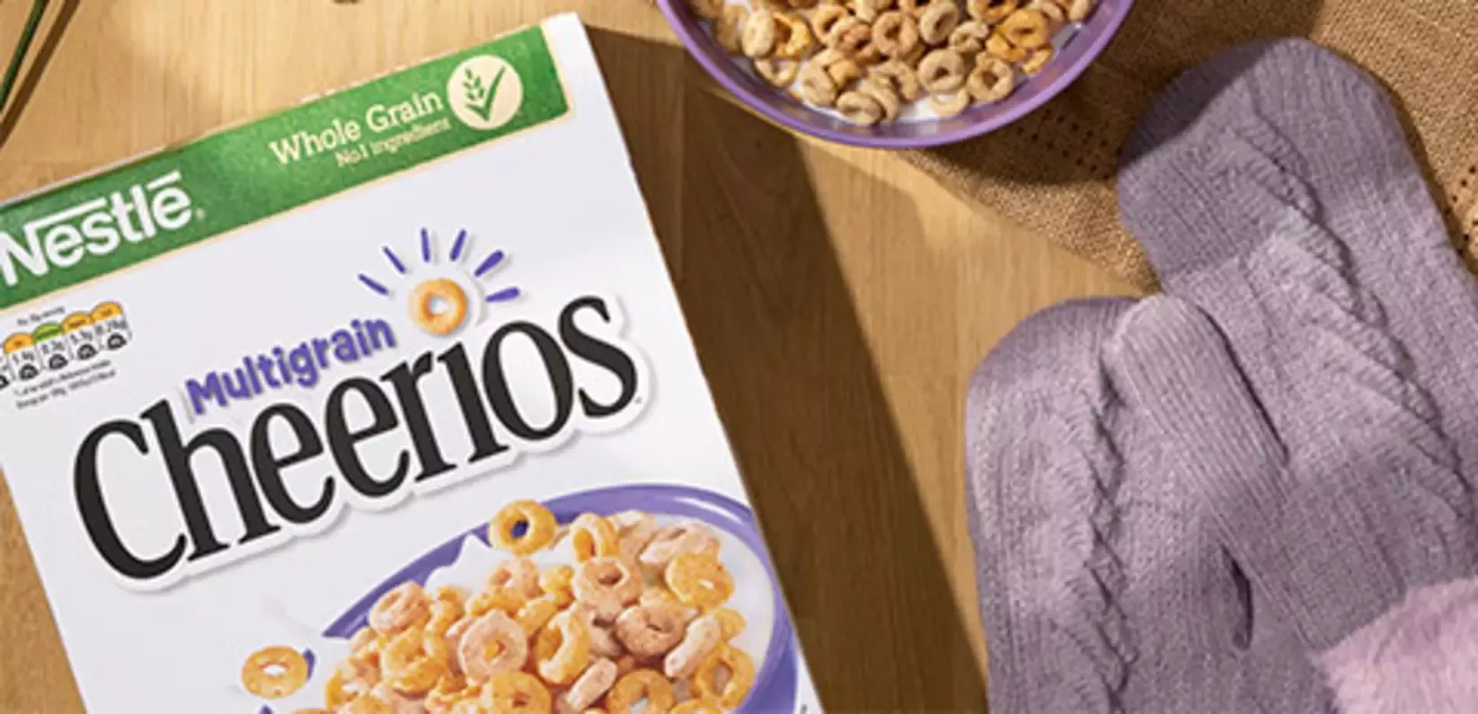 Cheerios served cereal