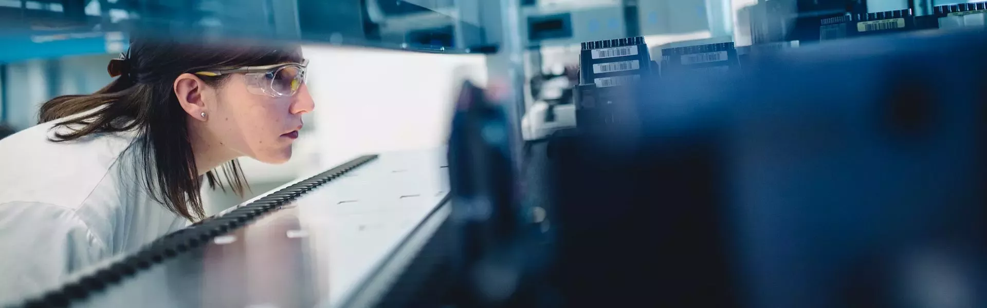 Employee in a lab