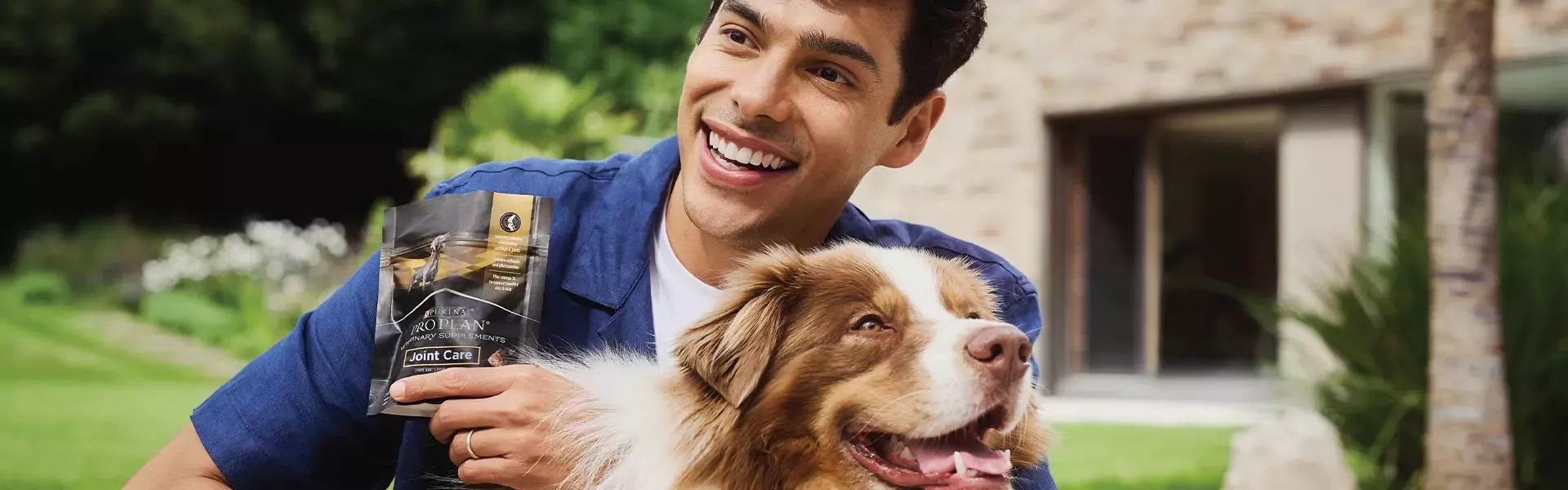 man and dog